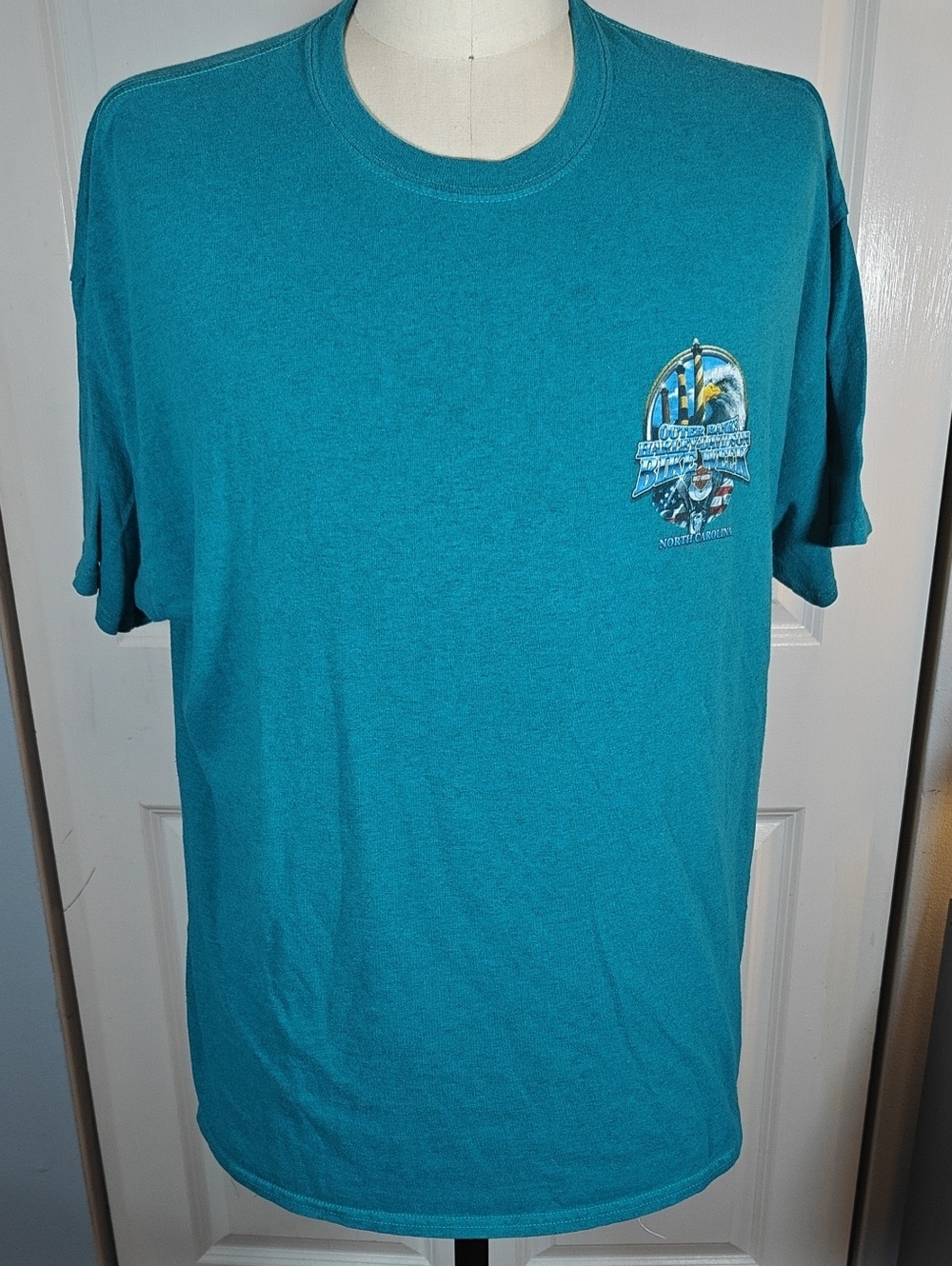 Vintage Harley-Davidson Outer Banks NC OBX Bike Week Eagle Graphic Tee XXL